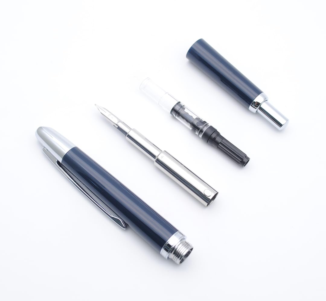 Amazon | JINHAO 20プレス万年筆、格納式キャップレス樹脂ペン、インク
